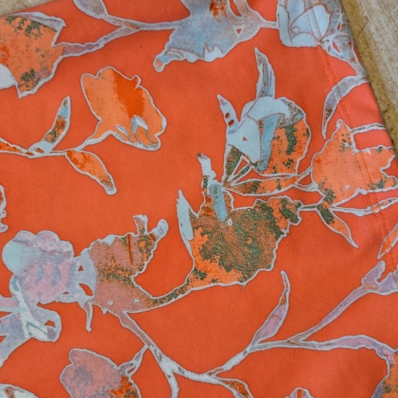 Patagonia Peach Multi-Colored Watercolor Design Print Tank Midi Leisure Dress - Picture 2 of 9